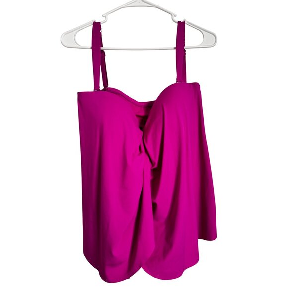 Contours by Coco Reef Padded 38D/12 Swim Tankini Top Orchid NWT Adjustable - Picture 1 of 11